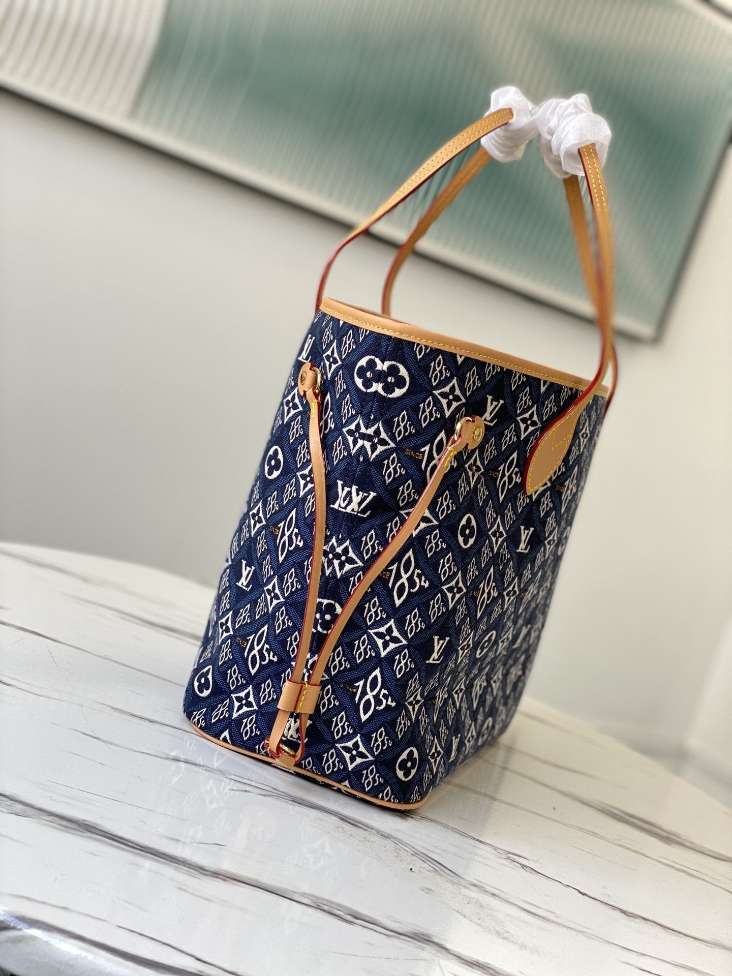 NEVERFULL MM WITH DUSTBAG 1854 MONOGRAM JACQUARD 31CM