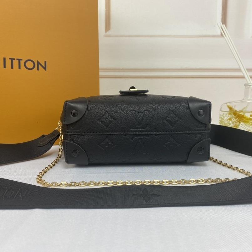 LV PETITE MALLE SOUPLE BLACK MONOGRAM EMPREINTE