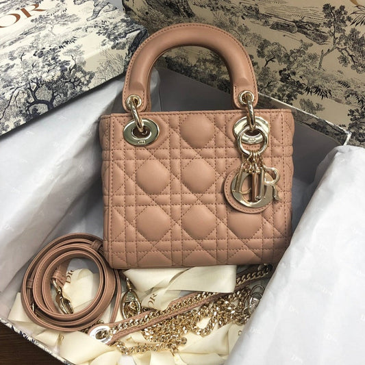 MINI LADY 17 MY ABC BEIGE LAMBSKIN