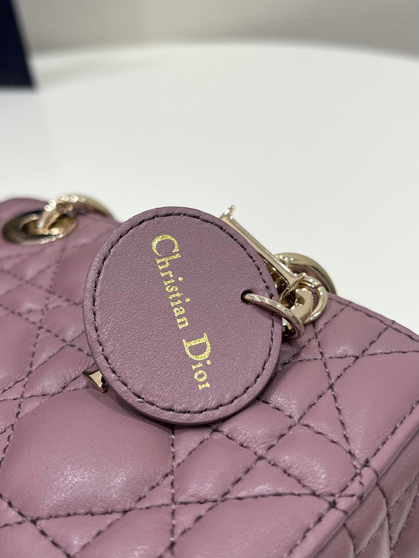 LADY D-JOY 16 MICRO PURPLE LAMBSKIN