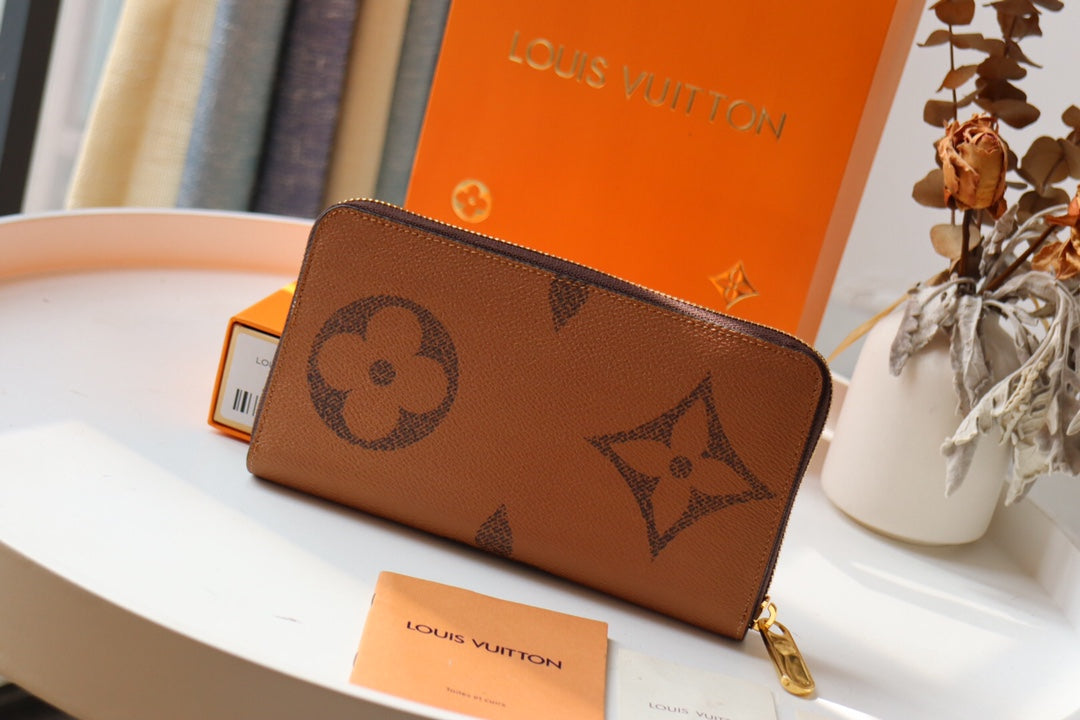 LV LONG WALLET 19CM MONOGRAM REVERSE CANVAS