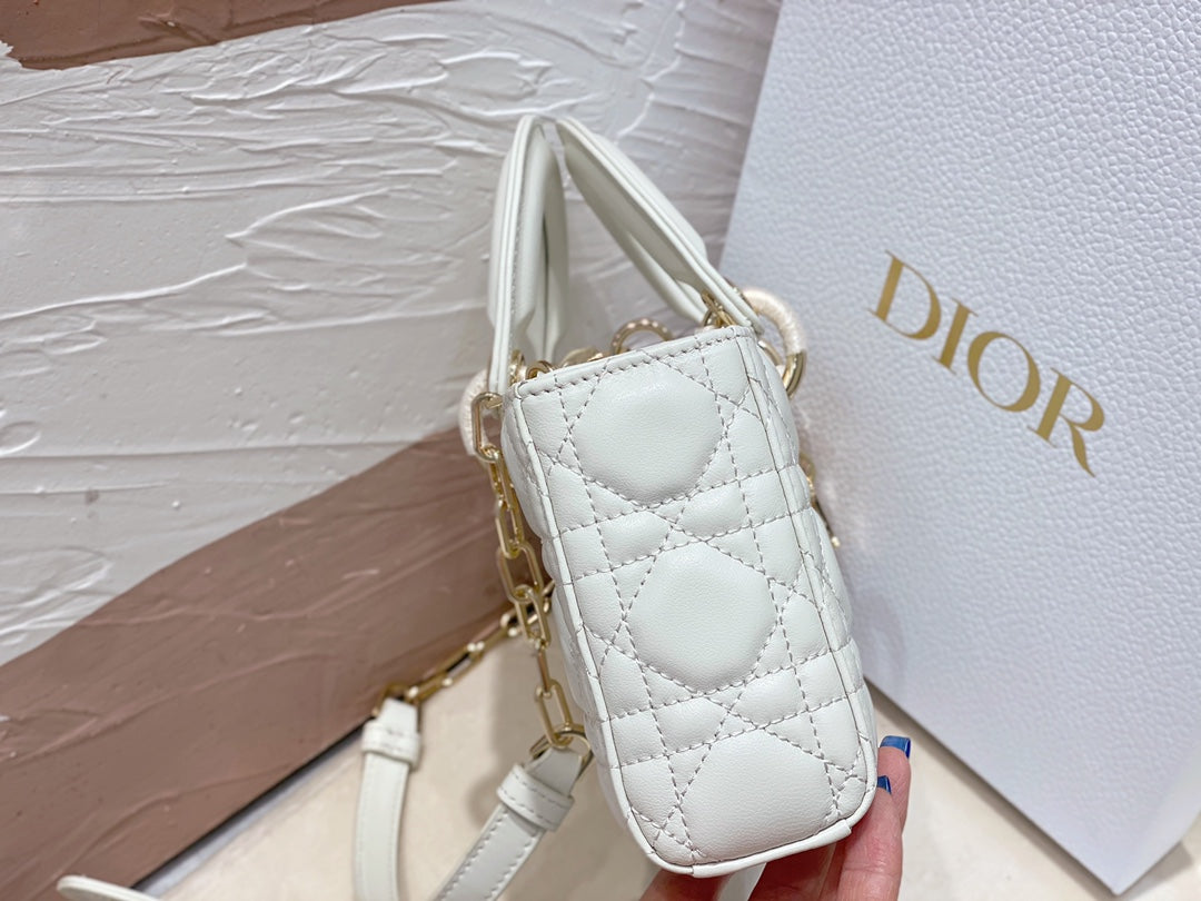 MICRO LADY D-JOY 16.5 WHITE LAMBSKIN