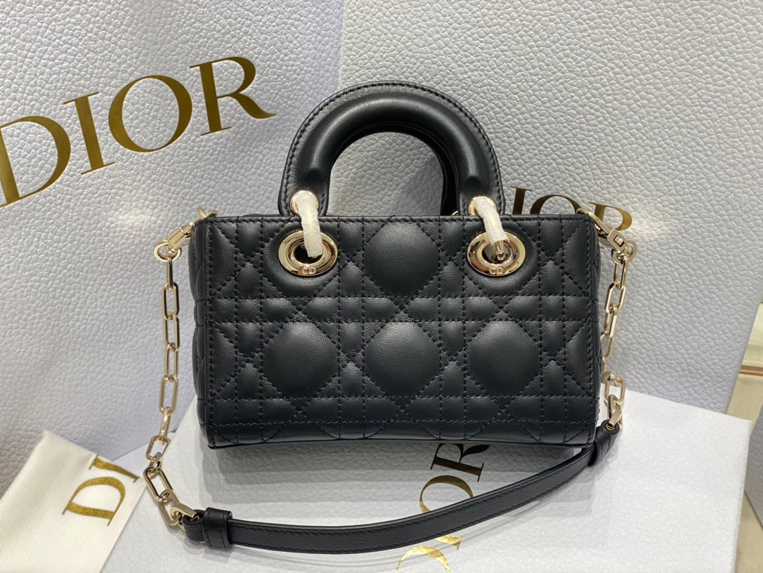 MICRO LADY D-JOY 16.5 BLACK LAMBSKIN