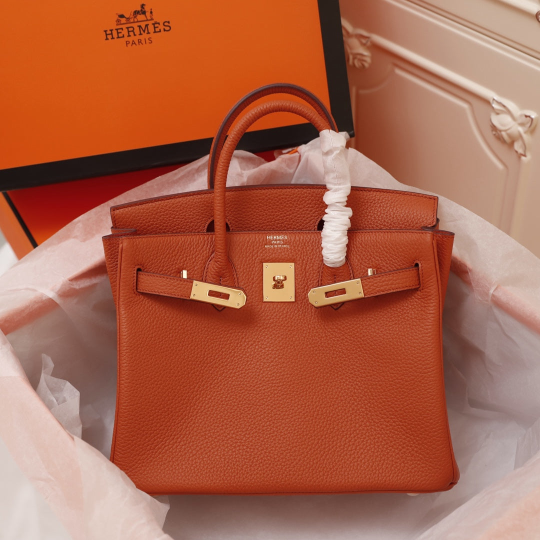 HM BIRKIN BAG 30 FIRE CALFSKIN GOLD BUCKLE