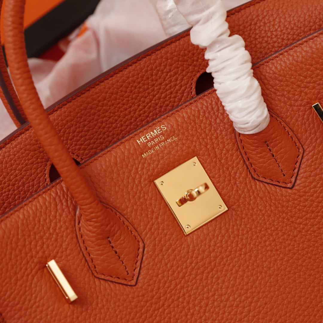 HM BIRKIN BAG 35 FIRE CALFSKIN GOLD BUCKLE