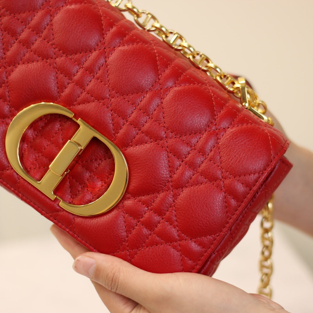 CARO MINI BAG 20 IN CANDY RED CALFSKIN