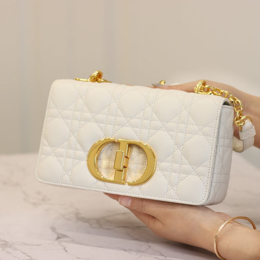 CARO MINI BAG 20 IN WHITE CALFSKIN