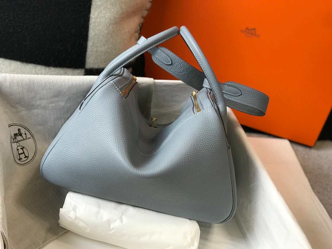 HM LINDY 26 BAG TEMPERED GRAY CALFSKIN