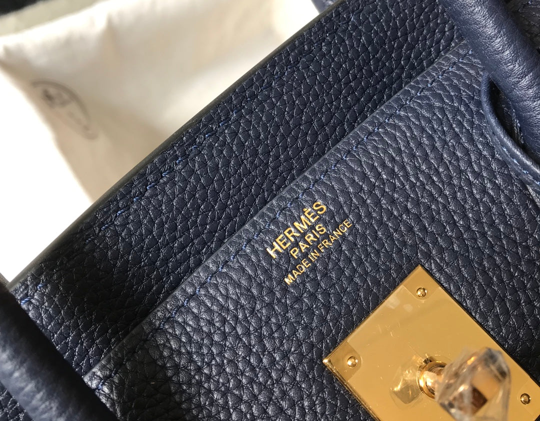 HM BIRKIN 35CM BAG NAVY CALFSKIN GOLD HARDWARE