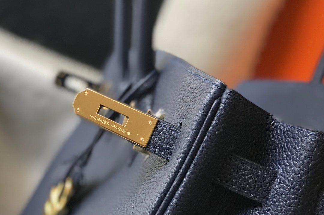 HM BIRKIN 35CM BAG NAVY CALFSKIN GOLD HARDWARE