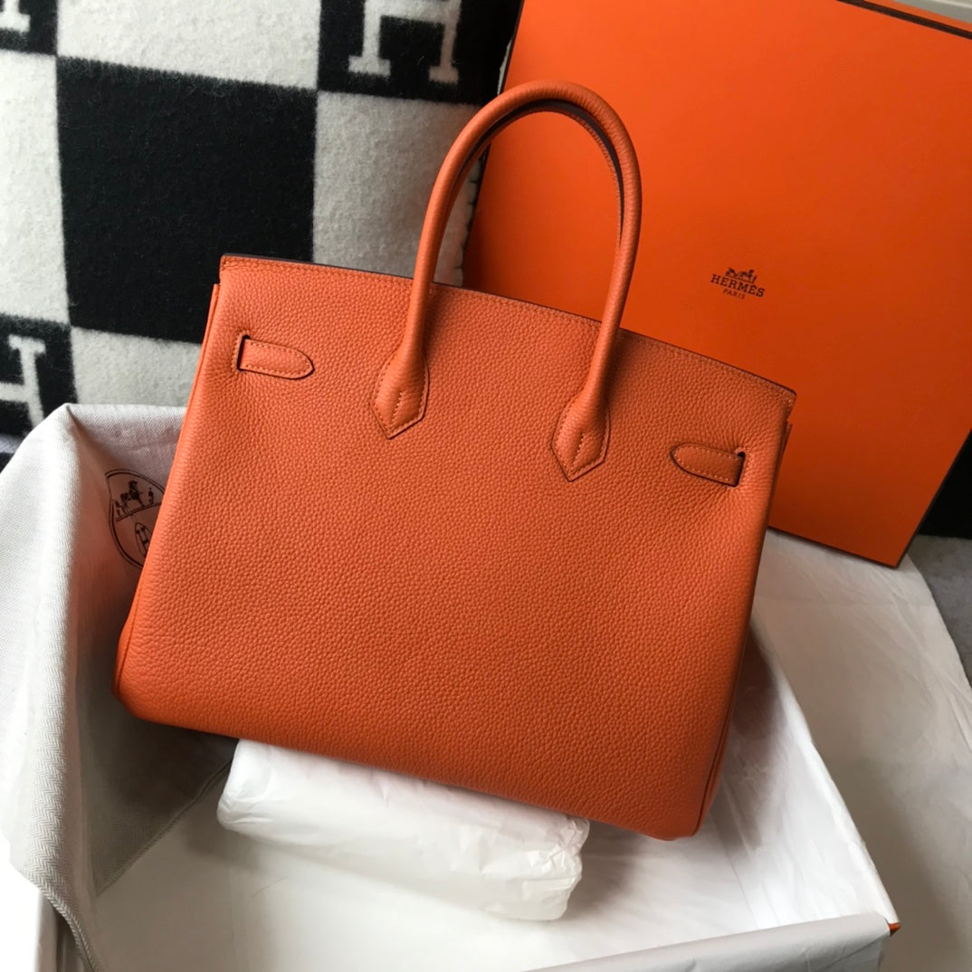 HM BIRKIN 35CM BAG ORANGE CALFSKIN GOLD HARDWARE