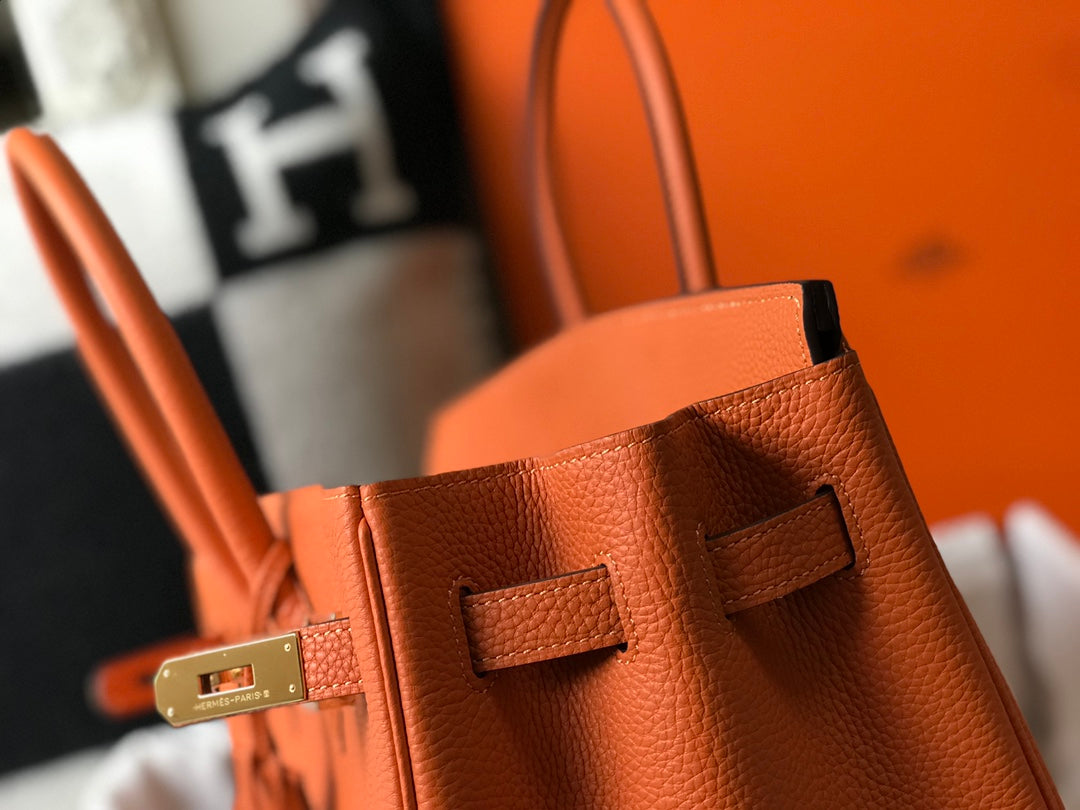 HM BIRKIN 35CM BAG ORANGE CALFSKIN GOLD HARDWARE