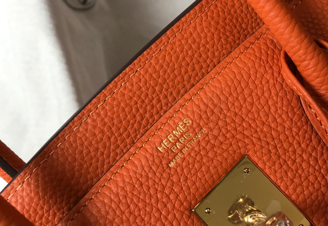 HM BIRKIN 35CM BAG ORANGE CALFSKIN GOLD HARDWARE