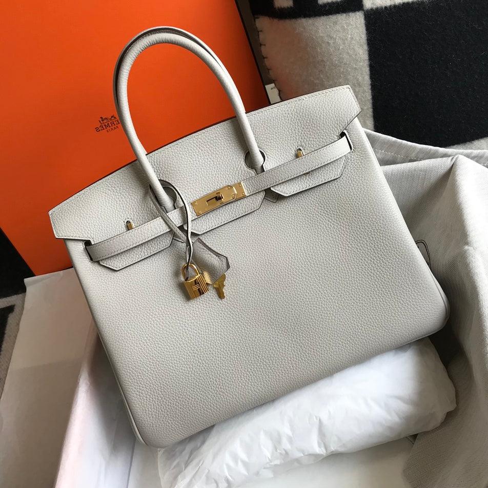 HM BIRKIN 35CM BAG CREAM CALFSKIN GOLD HARDWARE