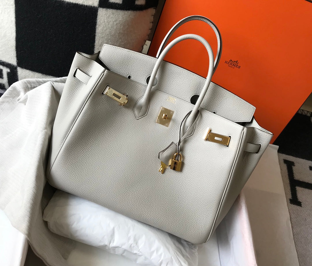 HM BIRKIN 35CM BAG CREAM CALFSKIN GOLD HARDWARE