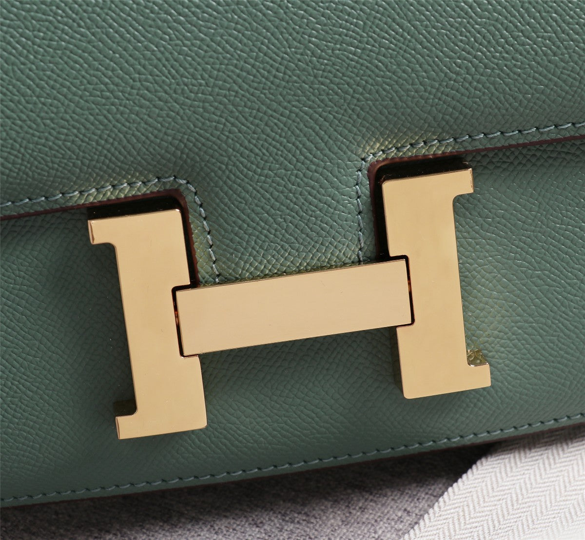 HM CONSTANCE BAGS 19 HUNTER GREEN LAMBSKIN