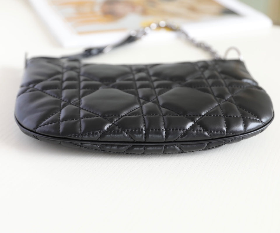 MINI CARO BAG 25 IN BLACK LAMBSKIN