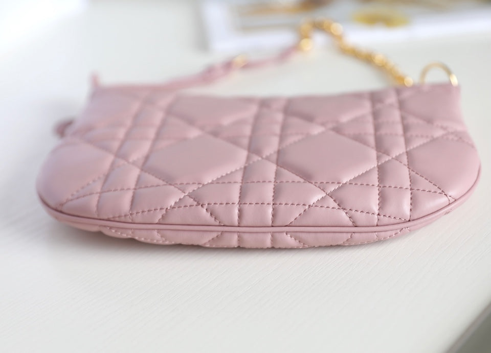 MINI CARO BAG 25 IN LIGHT PINK LAMBSKIN