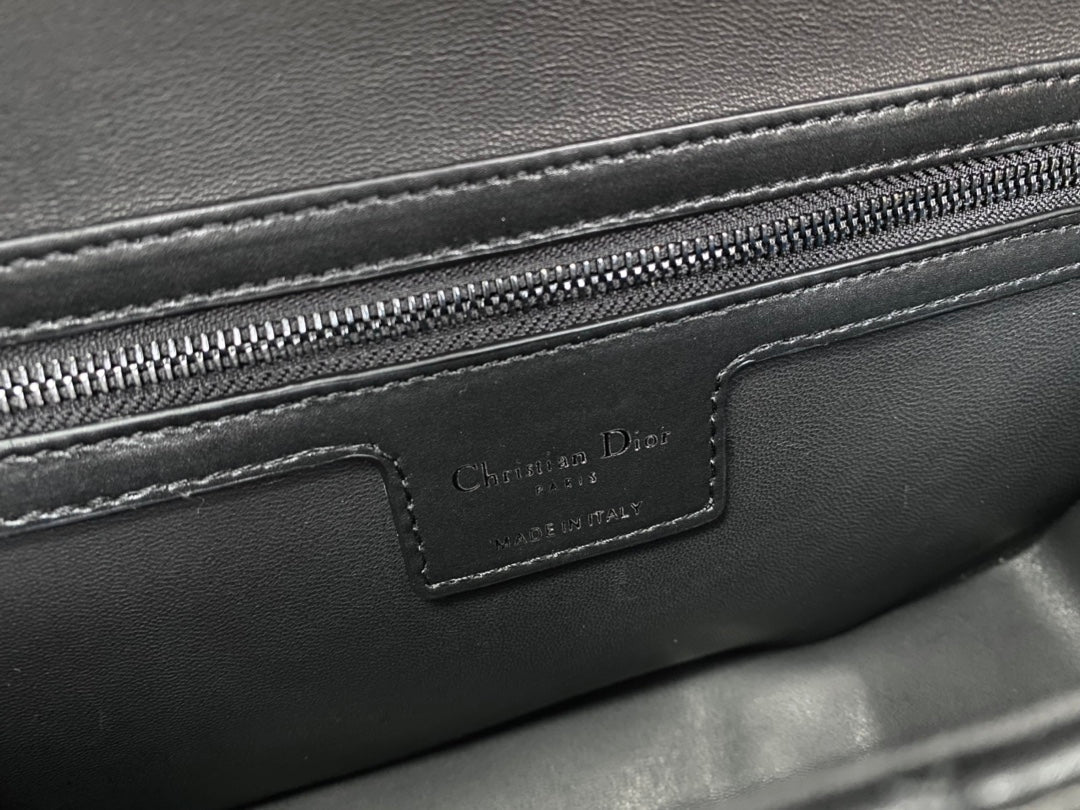 SMALL DIORCAMP BAG 23 IN BLACK CALFSKIN