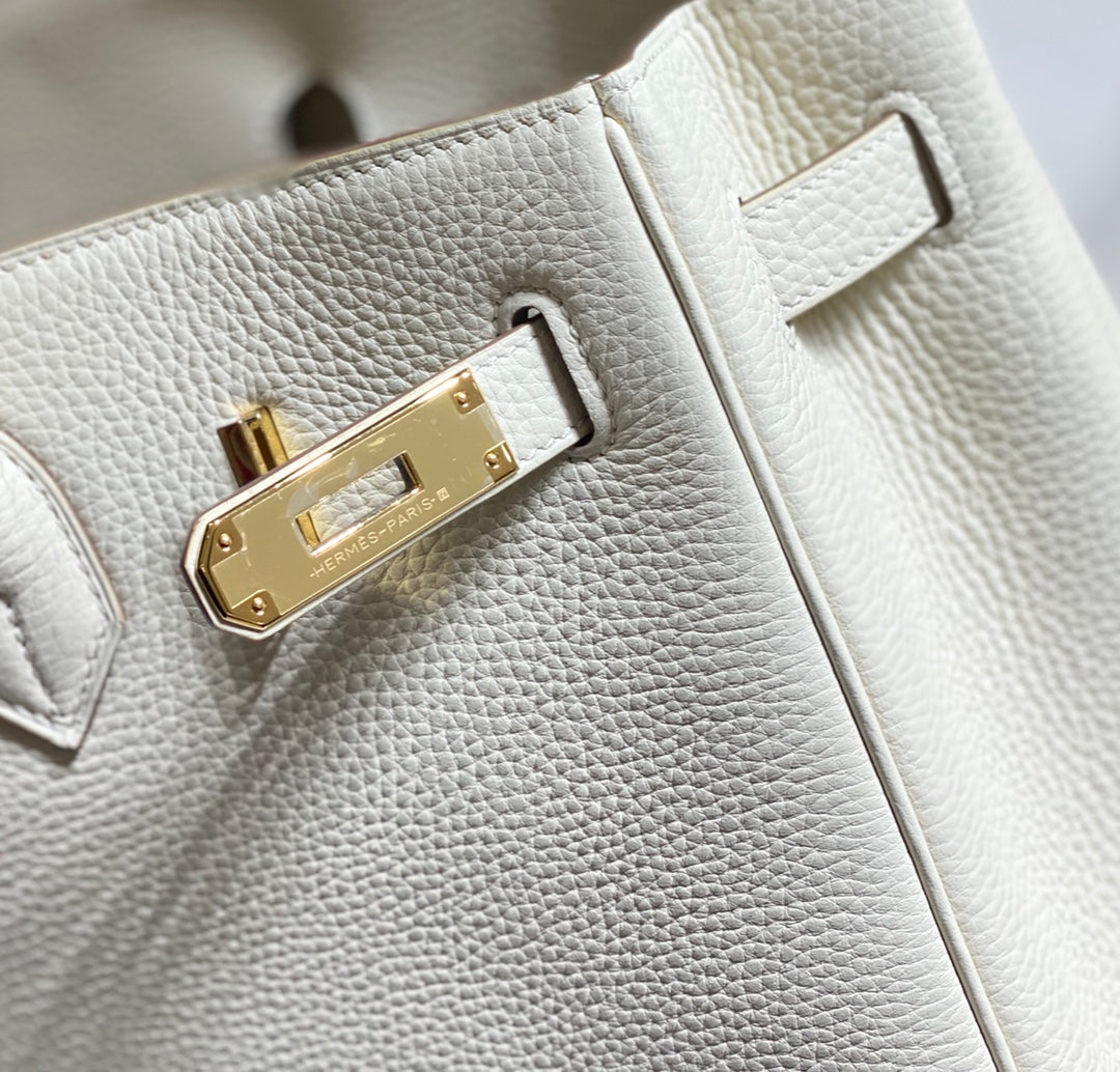 HM BIRKIN 35CM BAG WHITE CALFSKIN GOLD HARDWARE