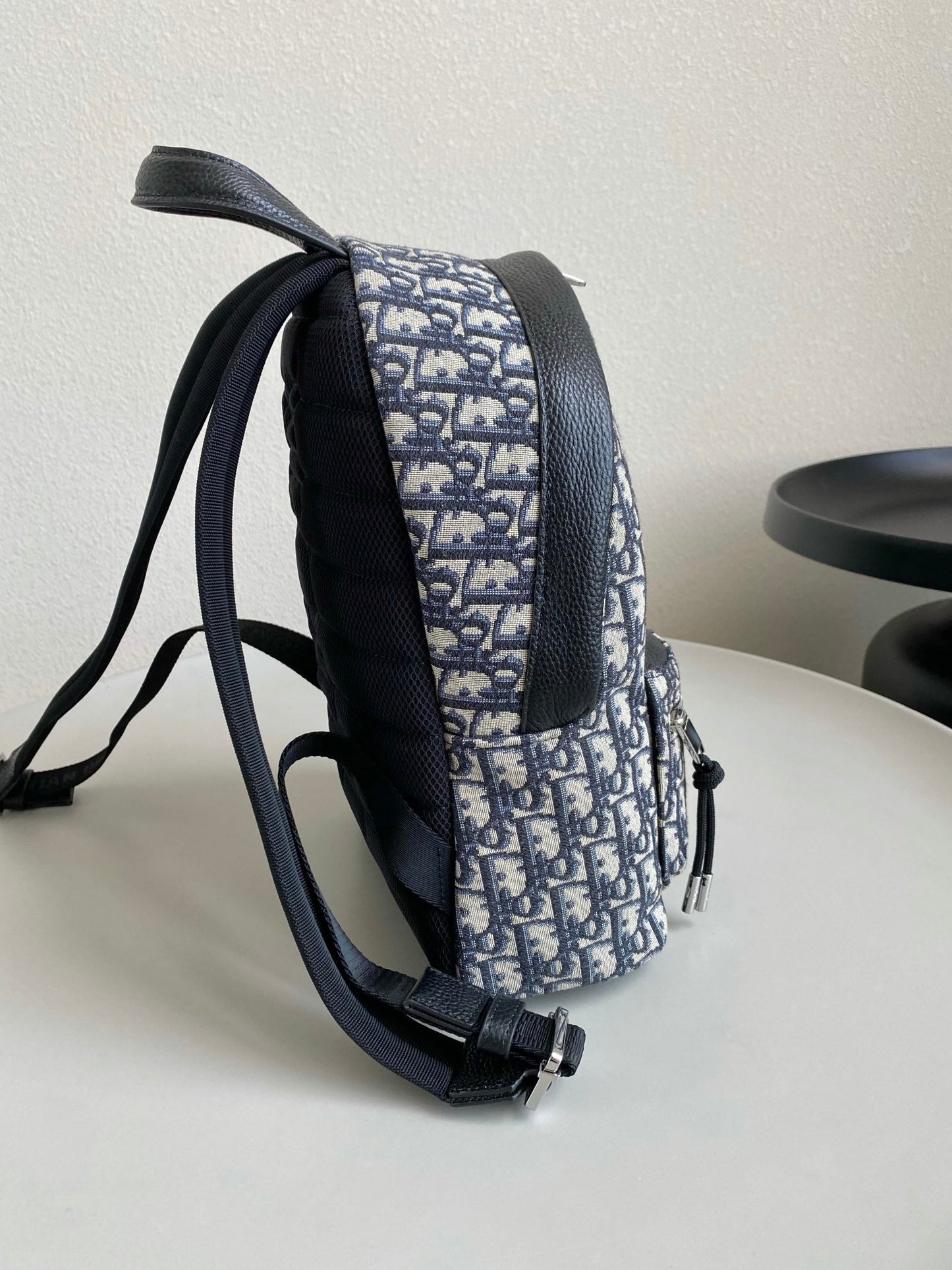 SMALL BACKPACK 32 BLUE OBLIQUE JACQUARD