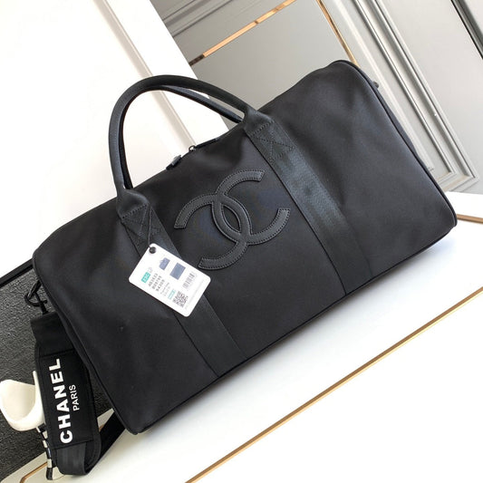 CC TRAVEL BAG 45 IN BLACK CANVAS