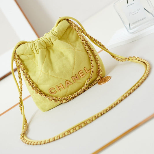 CC CLASSIC MINI 20 BAG IN YELLOW CORN CANVAS