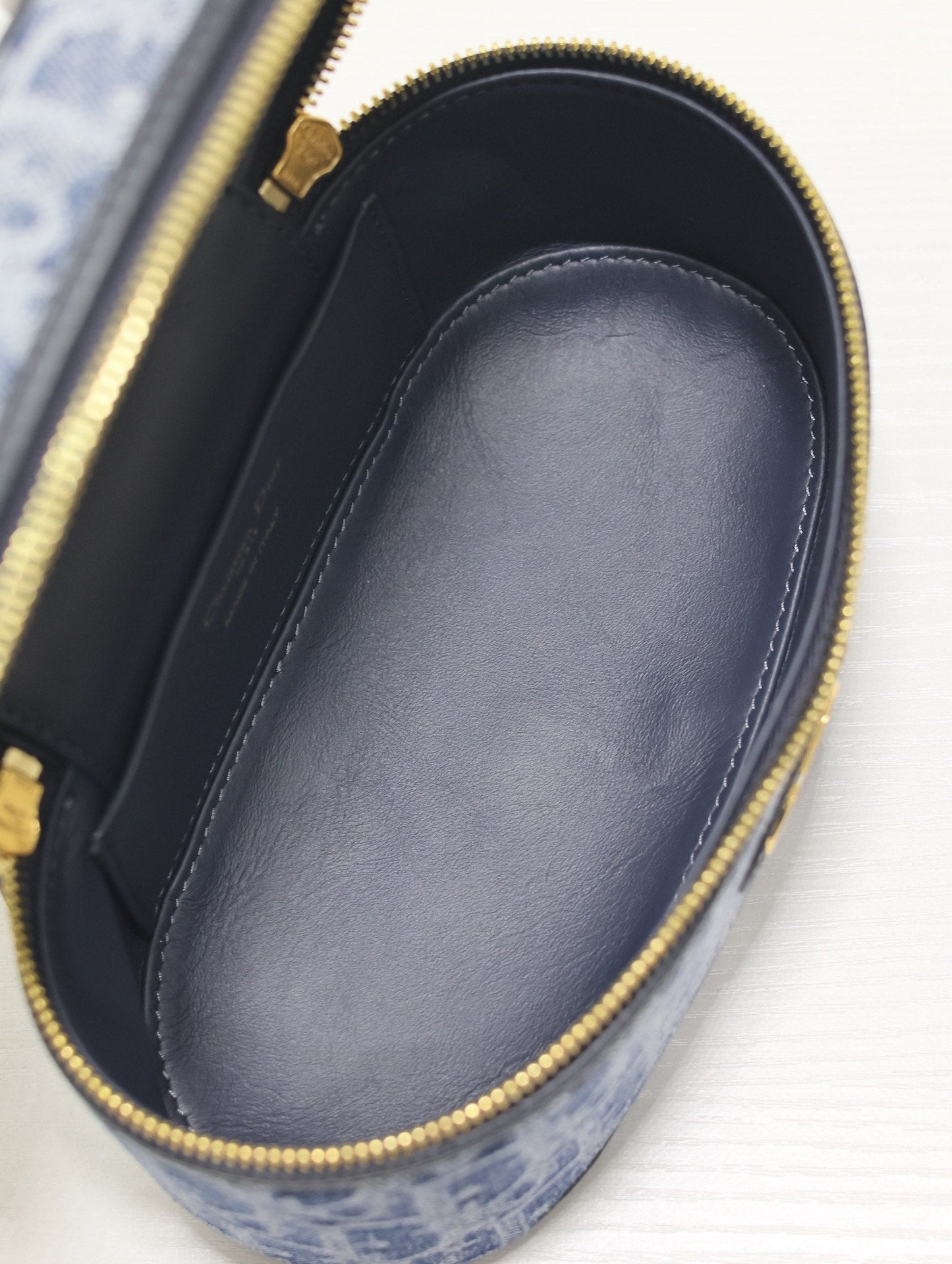 CARO MINI 16 VANITY CASE IN CERULEAN BLUE MONOGRAM DENIM