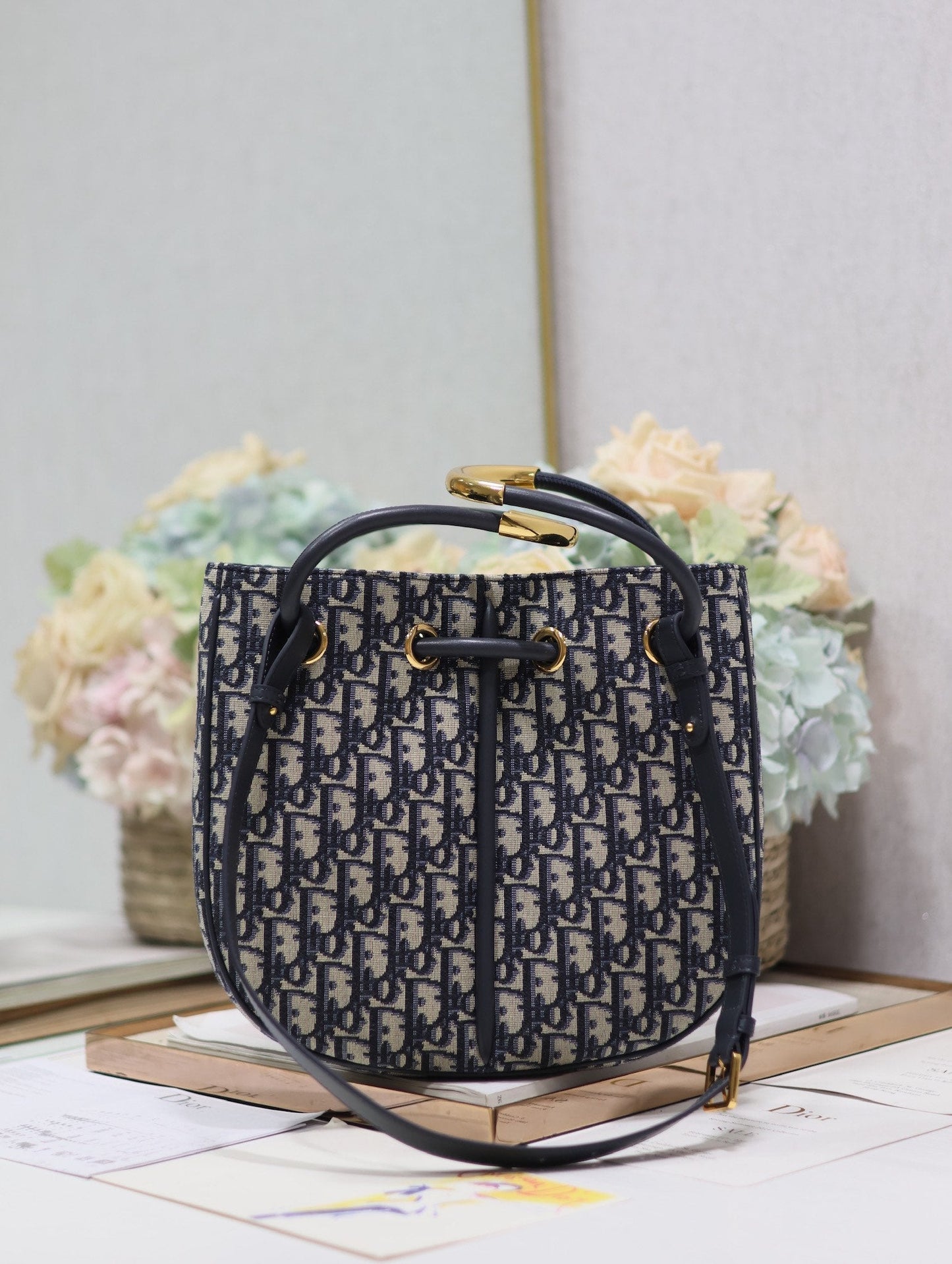 MINI 27 NOLITA BAG IN BLUE MONOGRAM OBLIQUE JACQUARD