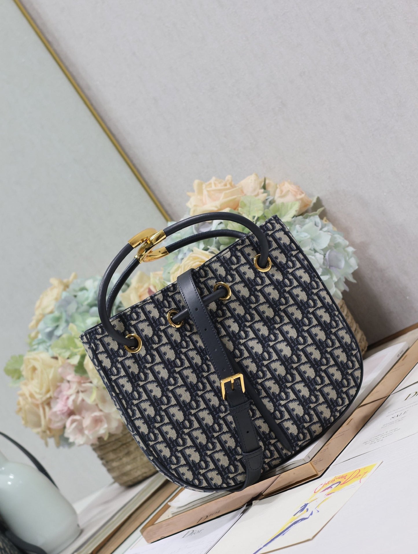 MINI 27 NOLITA BAG IN BLUE MONOGRAM OBLIQUE JACQUARD