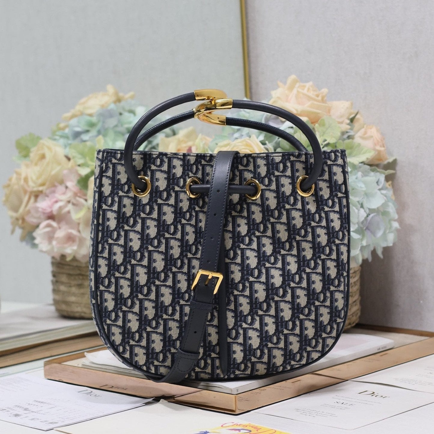 MINI 27 NOLITA BAG IN BLUE MONOGRAM OBLIQUE JACQUARD