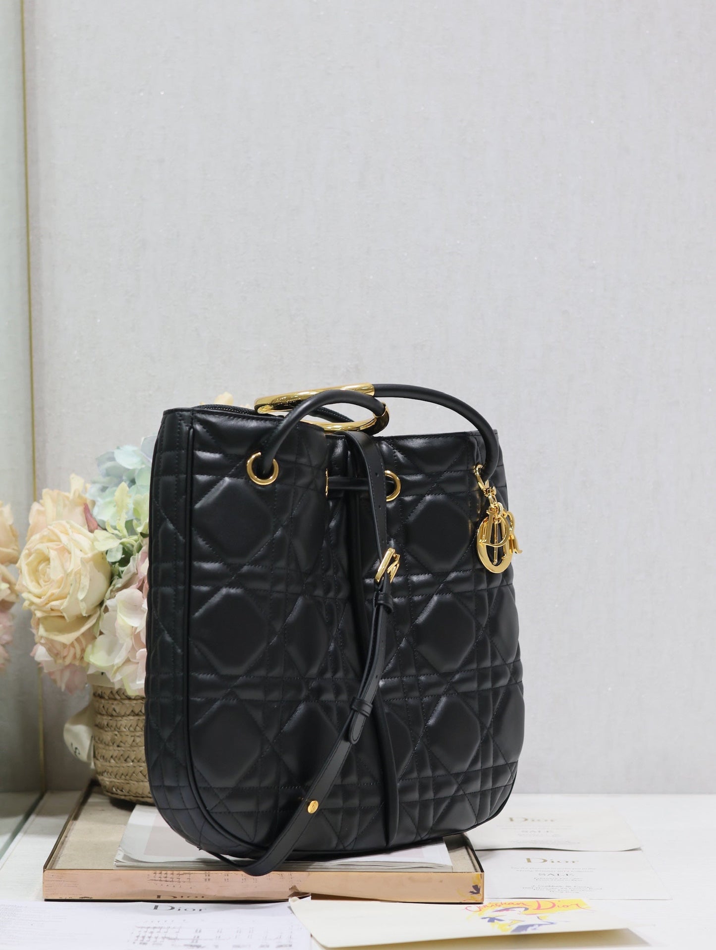 MEDIUM 34 NOLITA BAG IN BLACK MACROCANNAGE CALFSKIN