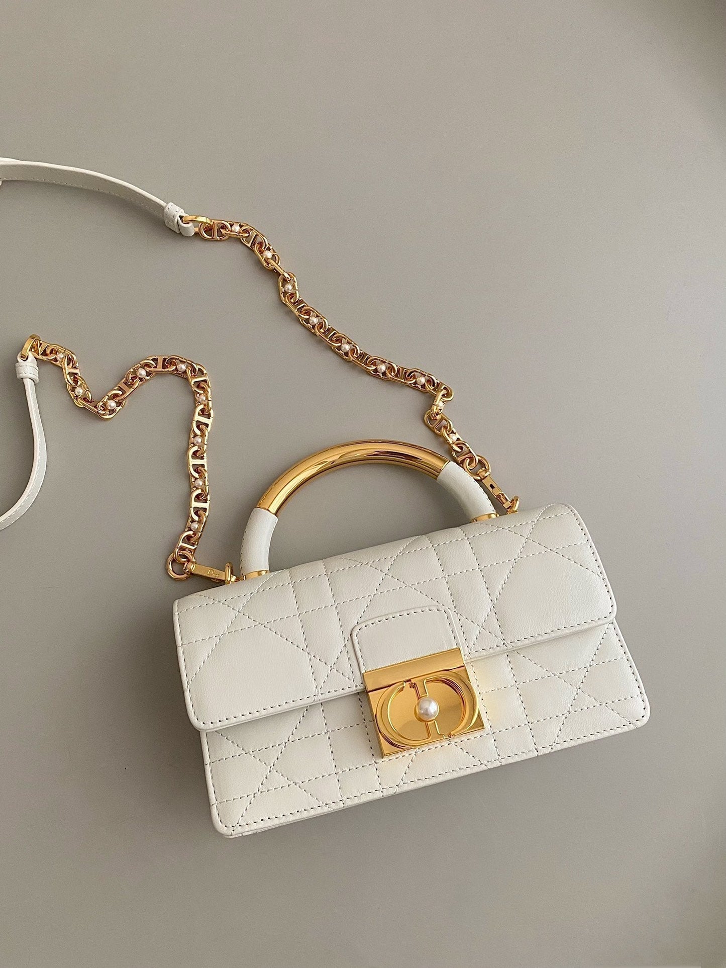 MINI ANGE 20 BAG IN WHITE CALFSKIN