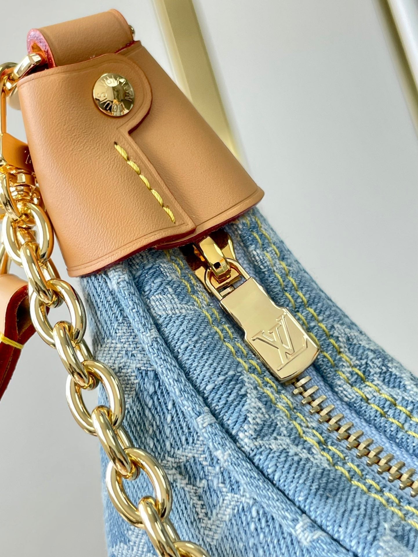 LOOP 29 IN BLUE MONOGRAM DENIM GOLD HARDWARE