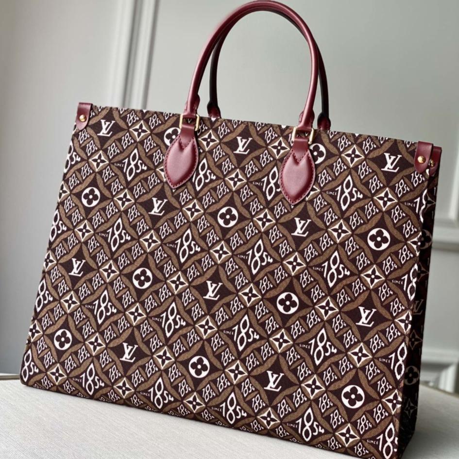 LV SINCE 1984 ONTHEGO GM BROWN TEXTILE