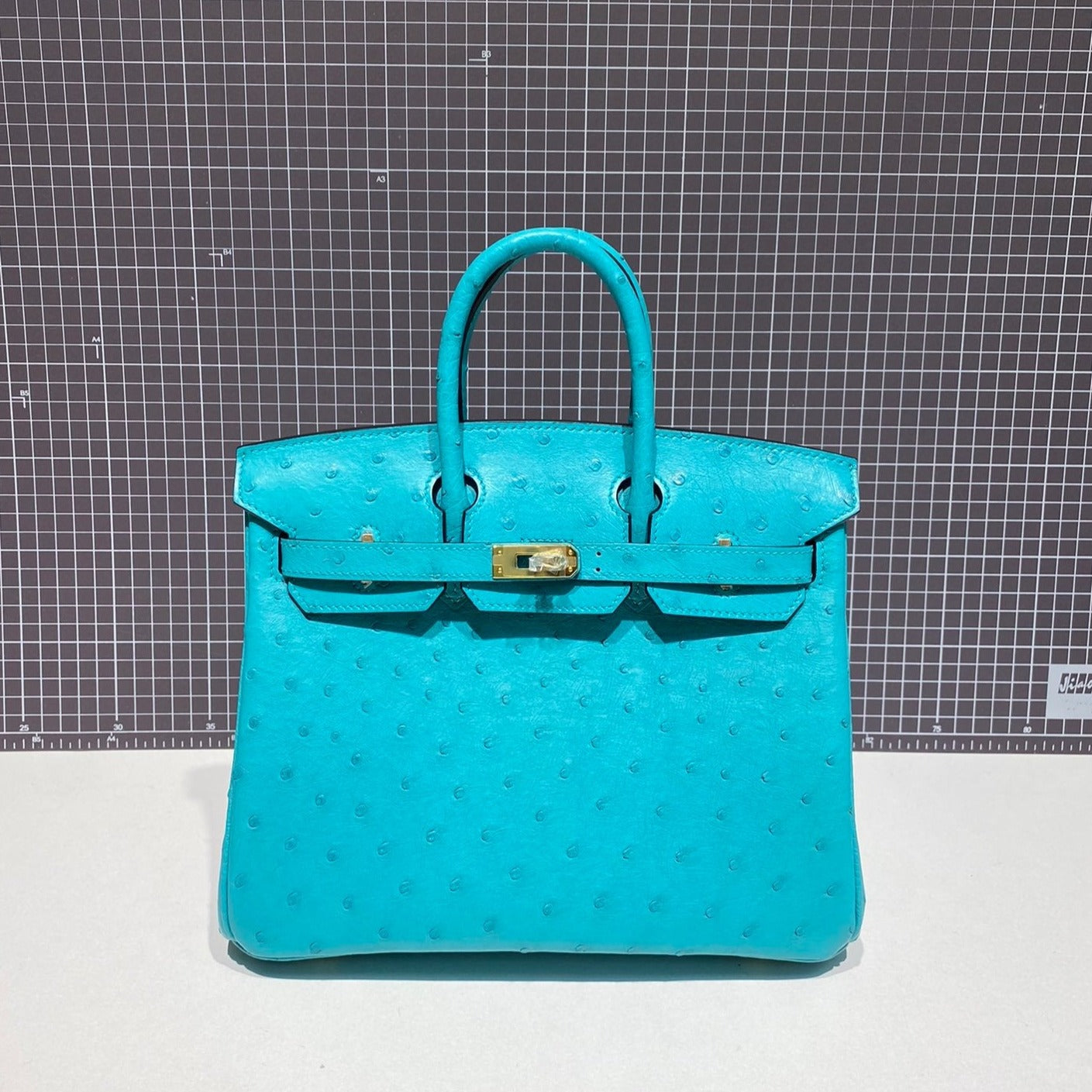 HM BIRKIN 30CM CLOUD BLUE OSTRICH LEATHER GOLD HARDWARE