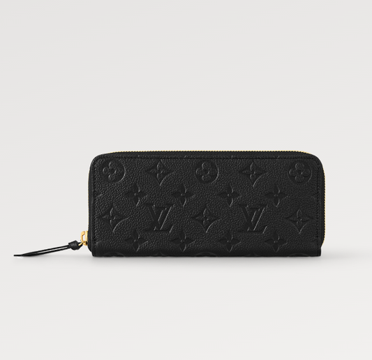 CLEMENCE WALLET 20CM BLACK MONOGRAM EMPREINTE LEATHER