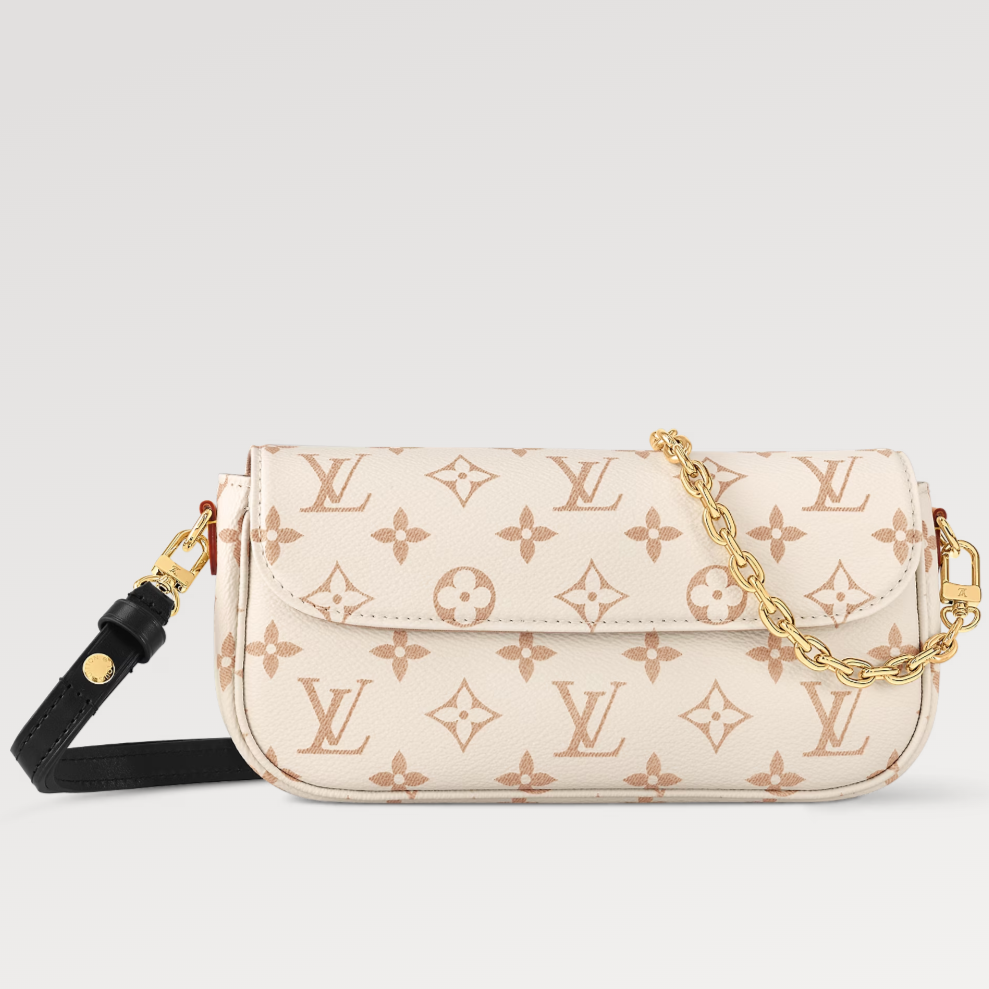 LV WOC 2WAY CHAIN WHITE PINK LEATHER