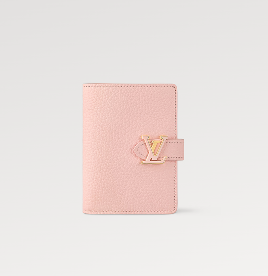 VERTICAL COMPACT WALLET PINK CAPUCINES