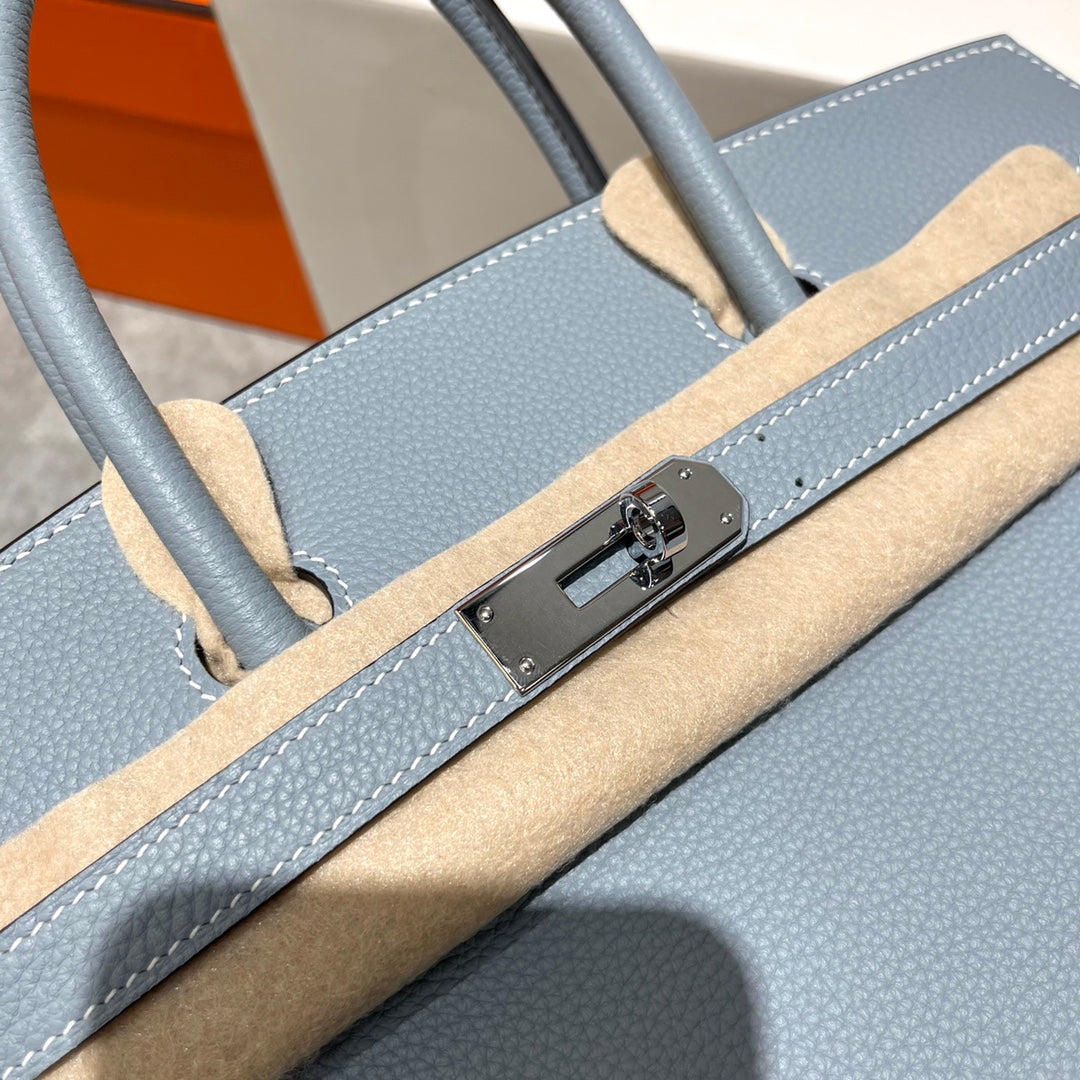 HM BIRKIN 30CM CLOUD BLUE TOGO LEATHER SILVER HARDWARE