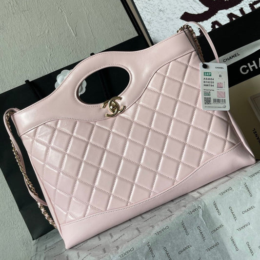 CC MEDIUM 36 SHOPPING BAG IN LIGHT PINK CALFSKIN