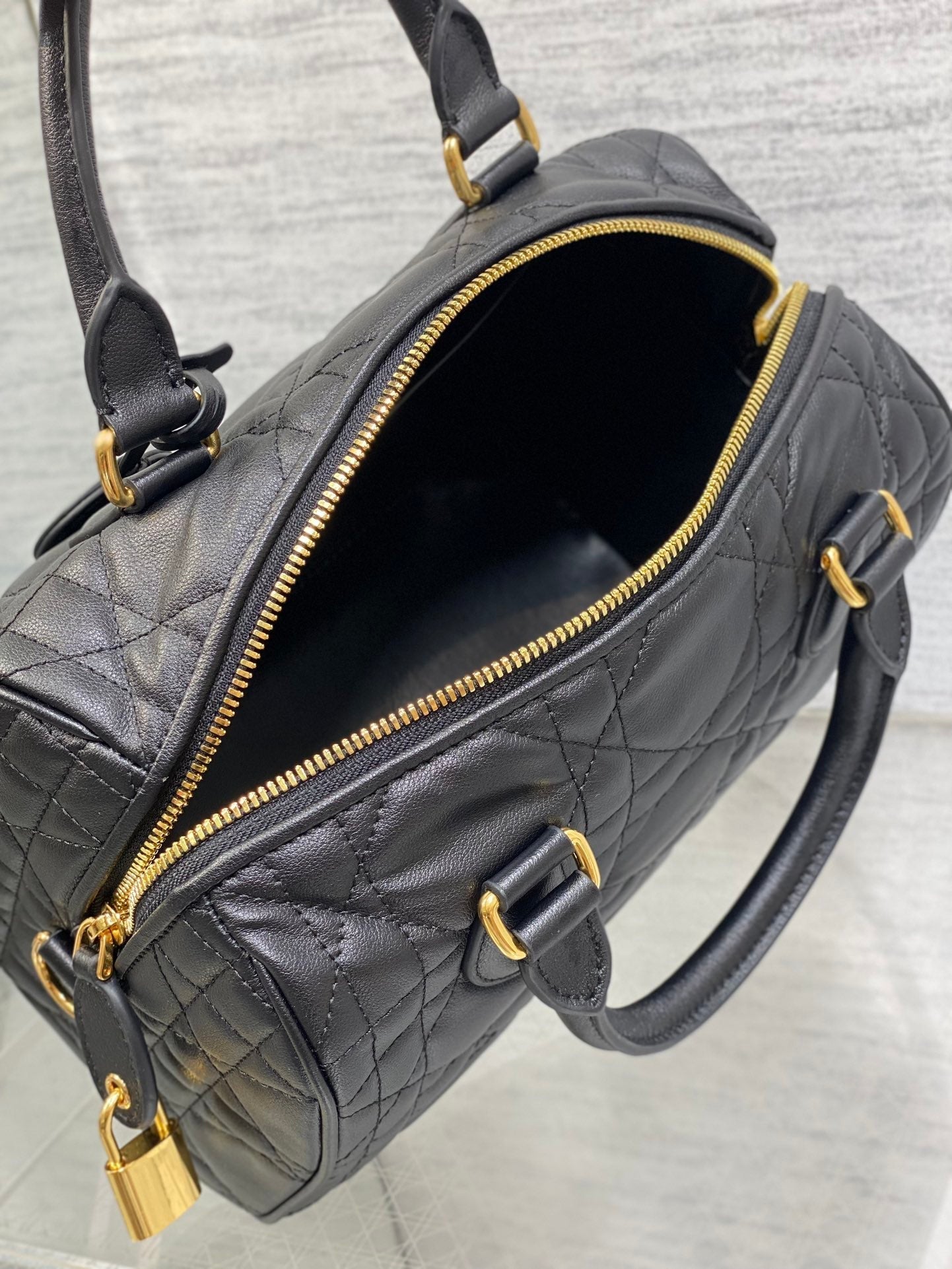 GROOVE 25 BAG IN BLACK LAMBSKIN