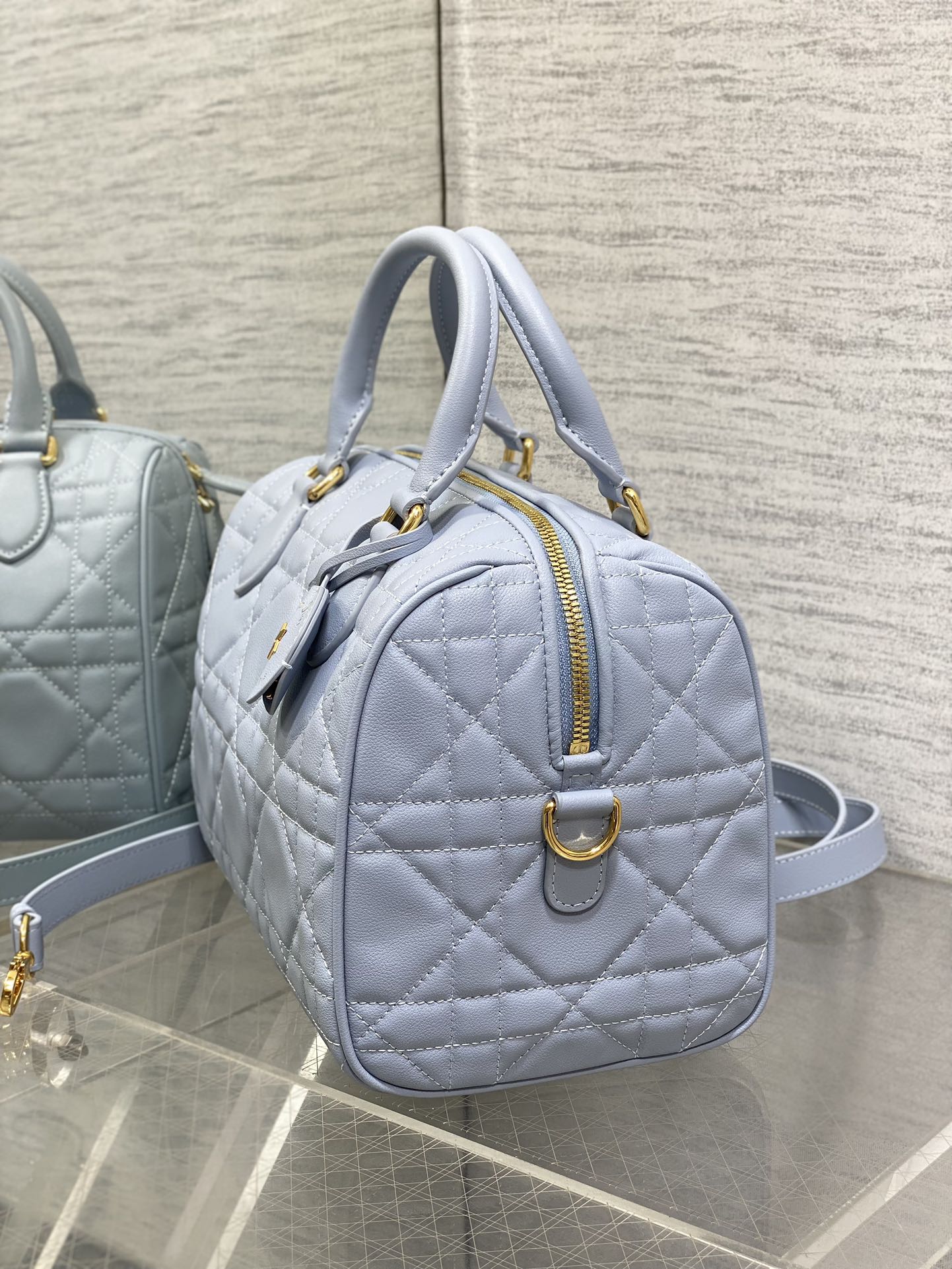 GROOVE 25 BAG IN LIGHT BLUE LAMBSKIN