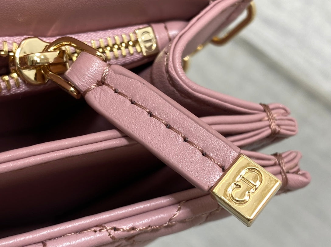 MINI BAG 24 IN ROSE PINK PATENT CANNAGE CALFSKIN