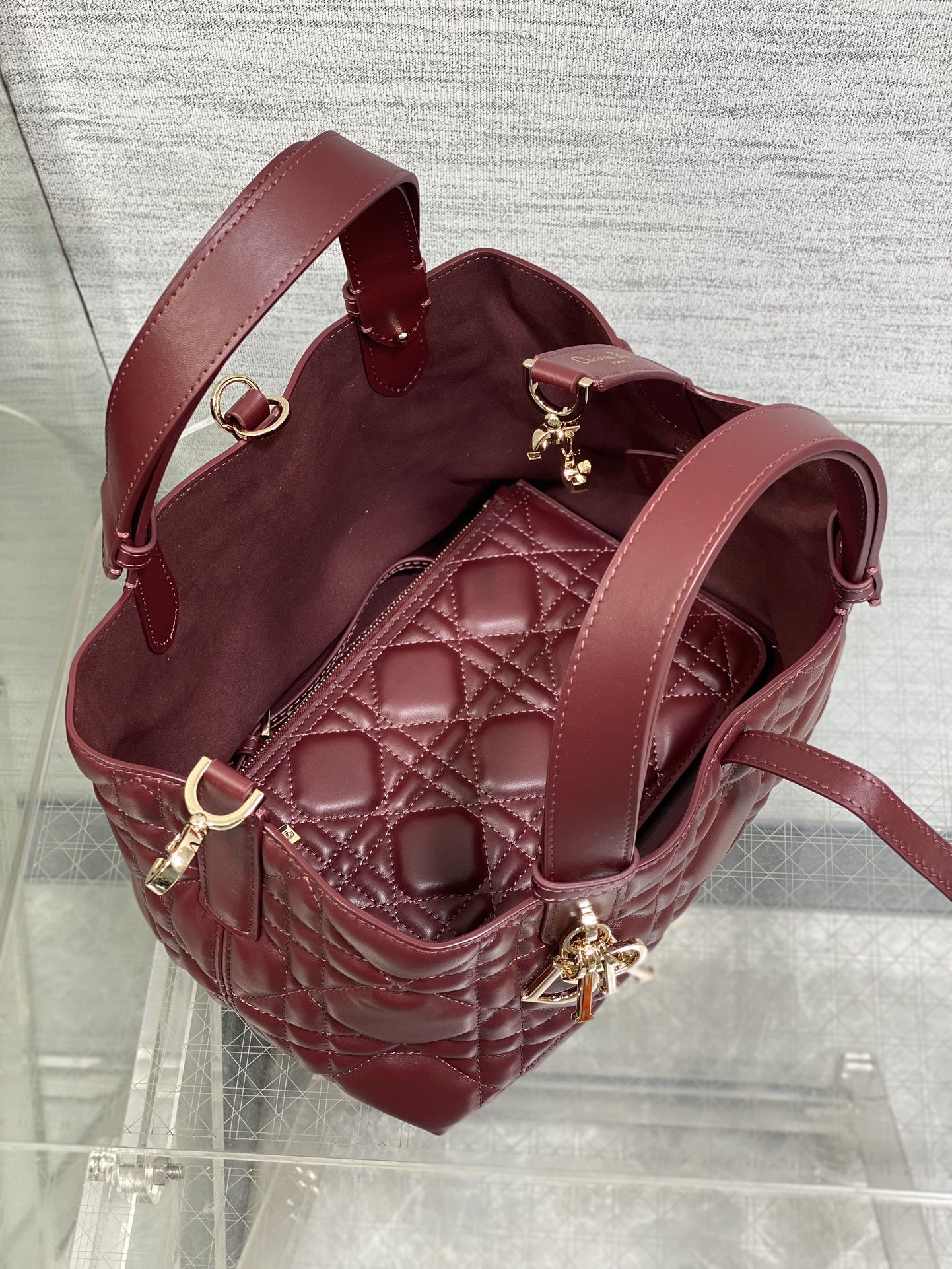 ALWAYS MINI 23 BAG IN BURGUNDY RED MACROCANNAGE CALFSKIN