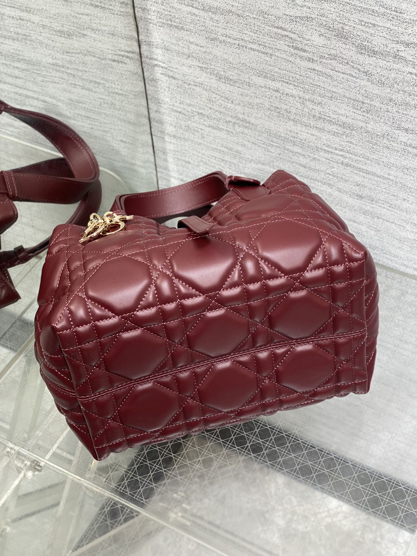 ALWAYS MINI 23 BAG IN BURGUNDY RED MACROCANNAGE CALFSKIN