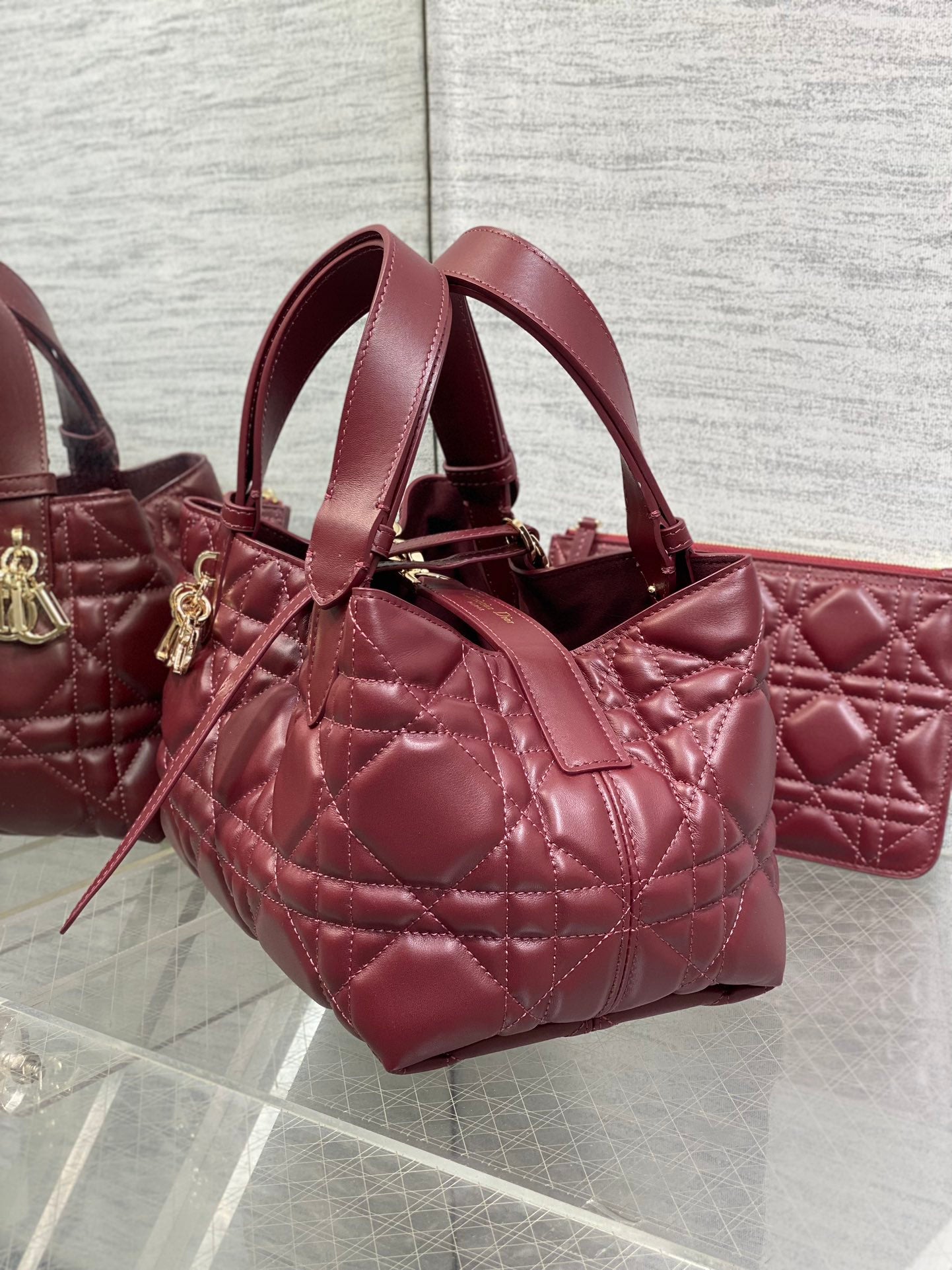 ALWAYS MINI 23 BAG IN BURGUNDY RED MACROCANNAGE CALFSKIN