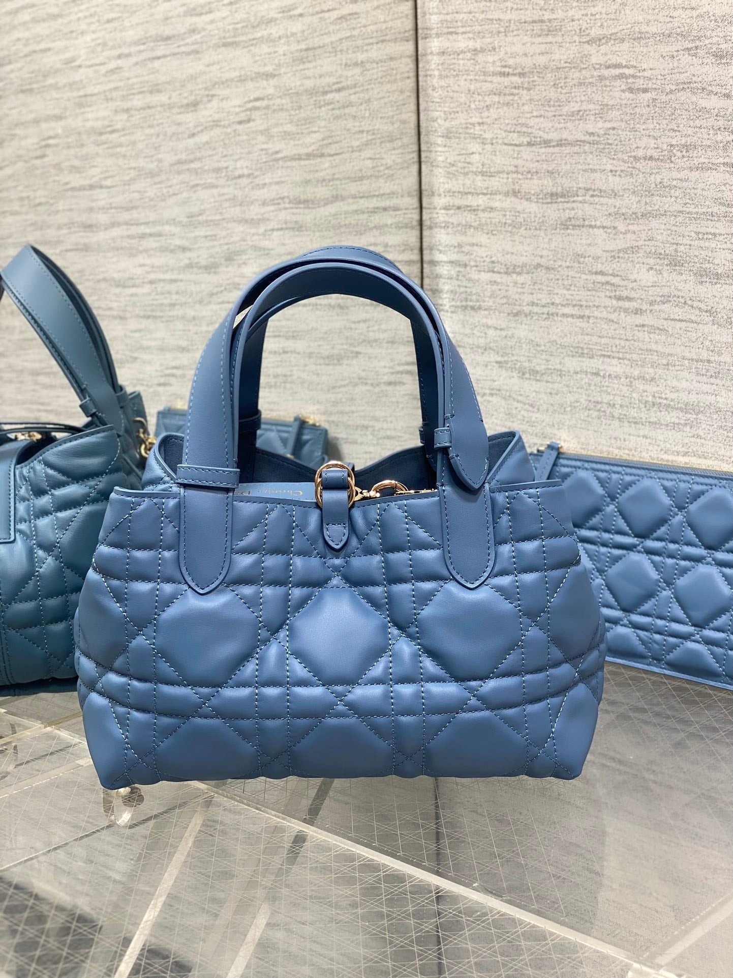 ALWAYS MINI 23 BAG IN AZURE BLUE MACROCANNAGE CALFSKIN