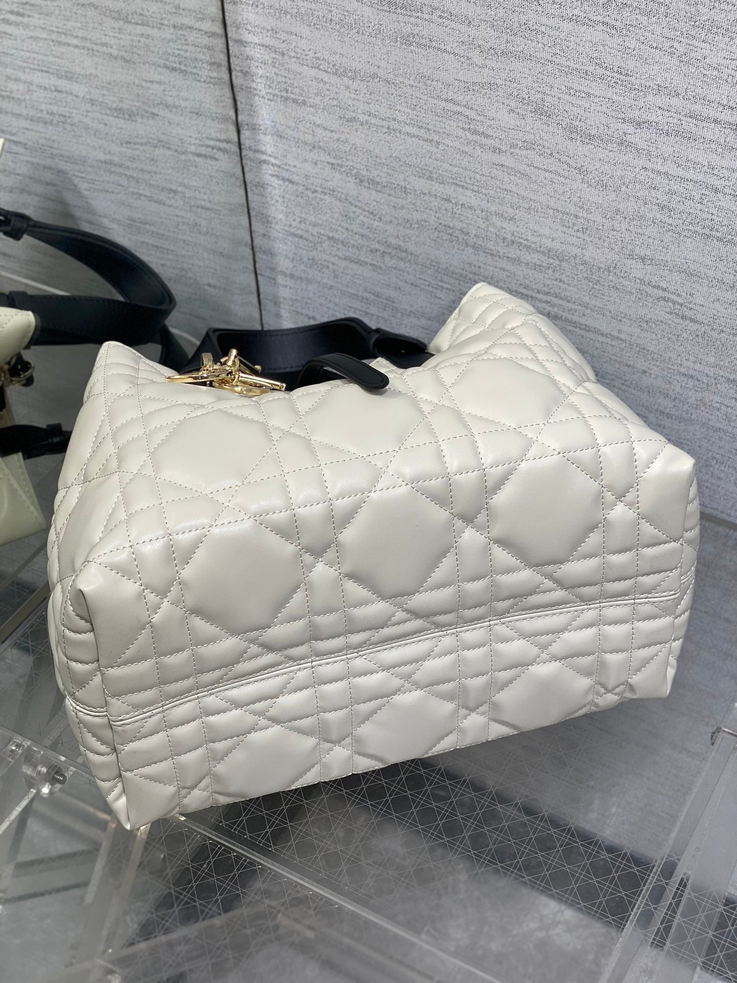 ALWAYS MINI 28 BAG IN WHITE MIX BLACK MACROCANNAGE CALFSKIN