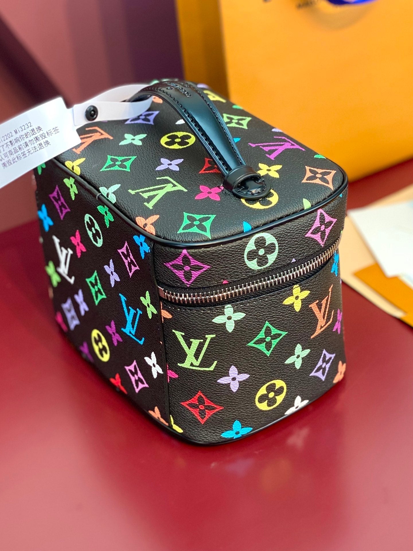 NICE BB 20 IN COLORFUL MONOGRAM CANVAS SILVER ZIPPER